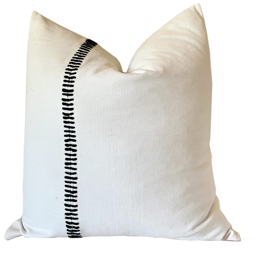 Giant hand embroidered cushions Giant hand embroidered cushions